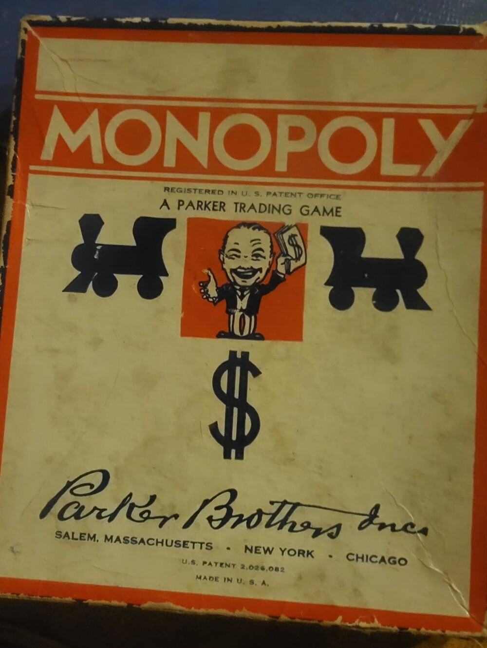 1935 Vintage Monopoly Parker Brothers Classic Board Game